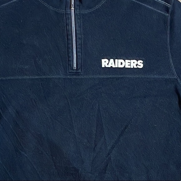 TOMMY BAHAMA RAIDER FOOTBALL TRIBLEND QUARTER ZIP MENS SWEATER SWEATSHIRT - Picture 7 of 8